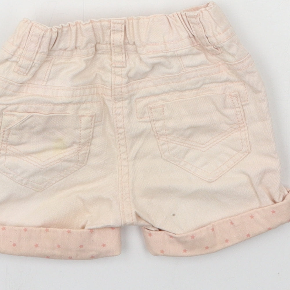 NEXT Girls Pink Denim Cropped Jeans Size 6-9 Months