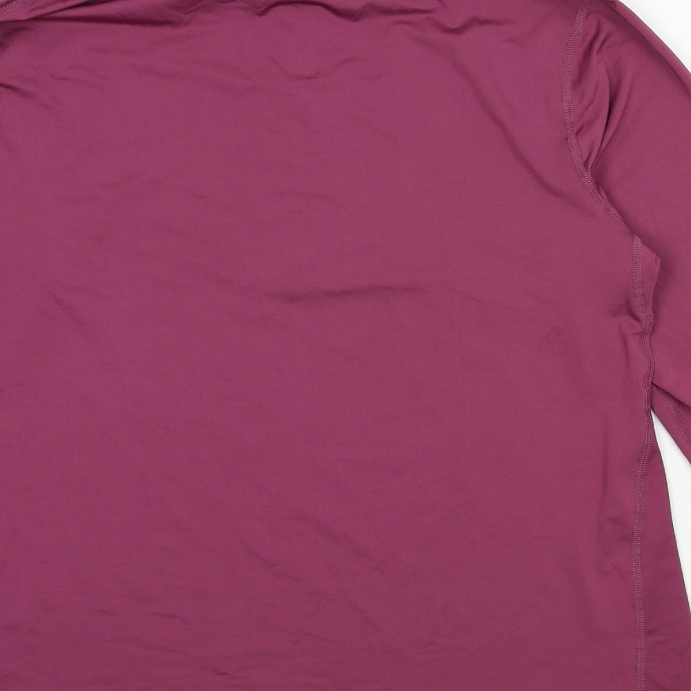 Icy Zone Mens Purple Jersey Pullover Sweatshirt Size L