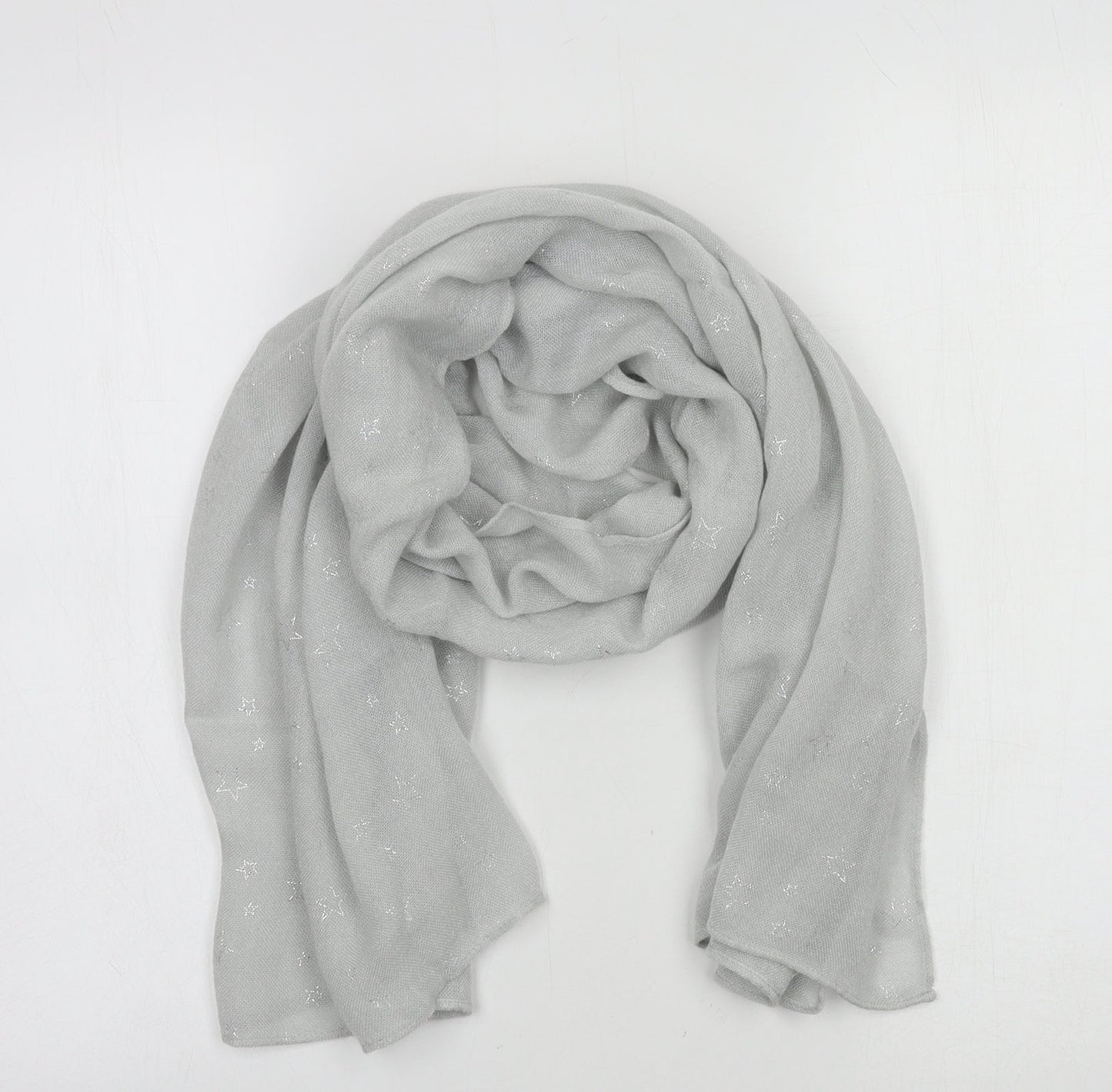 NEXT Womens Grey Geometric Knit Scarf