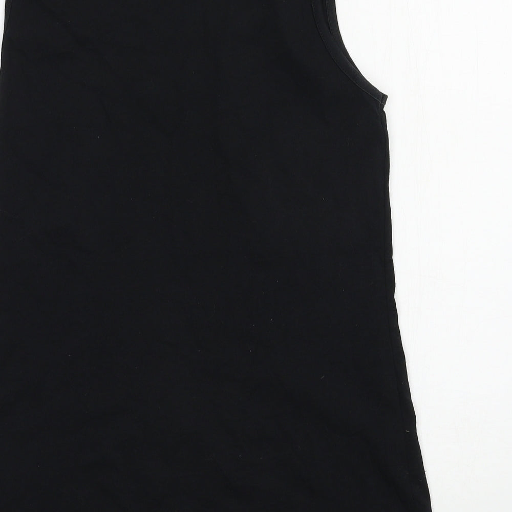 Fruit of the Loom Womens Black Jersey Basic Tank Size S - Welsh Dragon