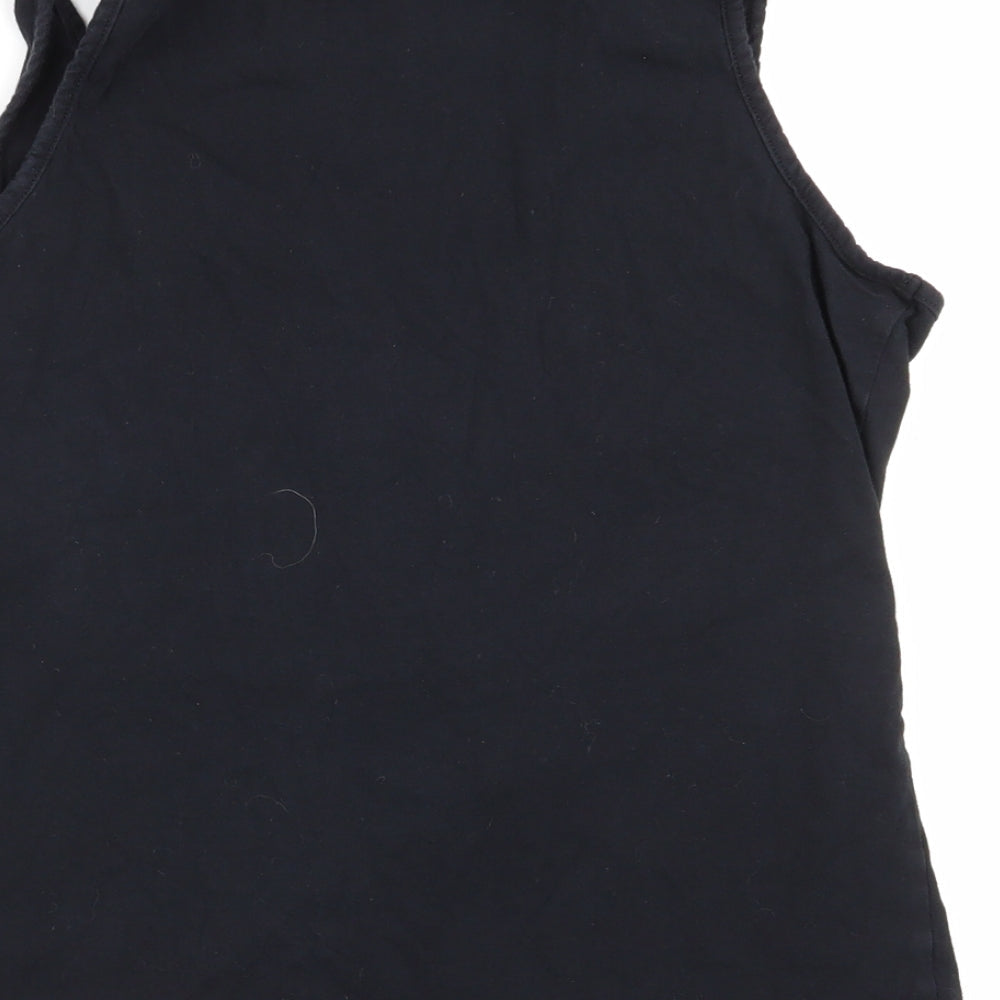 Asda George Womens Black Solid Top Pyjama Top Size 12
