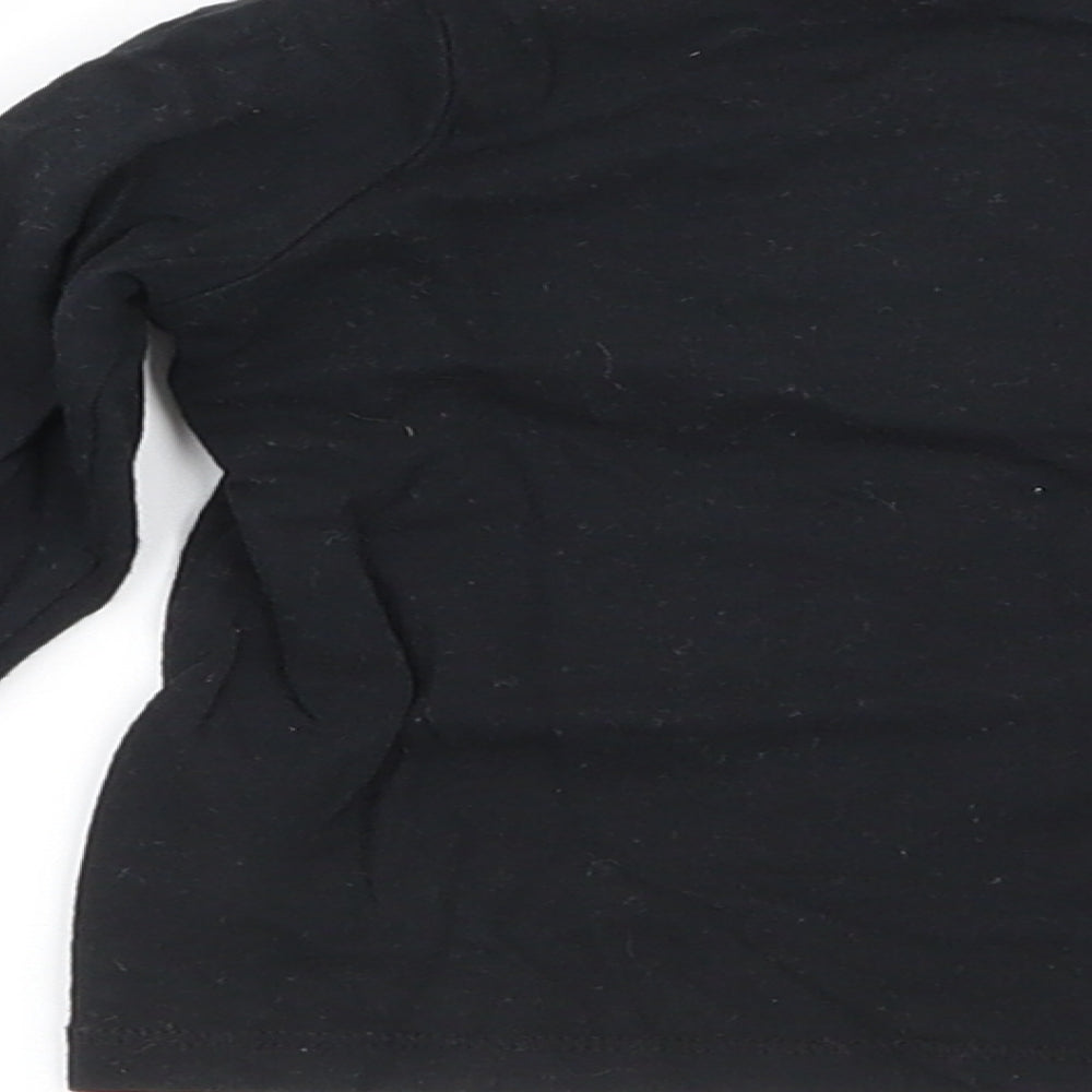F&F Boys Black Basic T-Shirt Size 9-12 Months