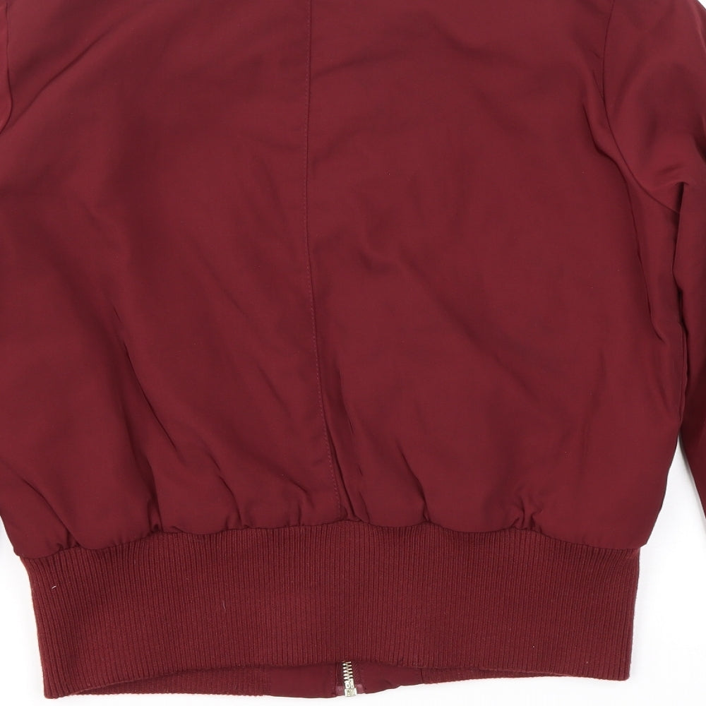 Miss Selfridge Womens Red Jacket Coat Size 8