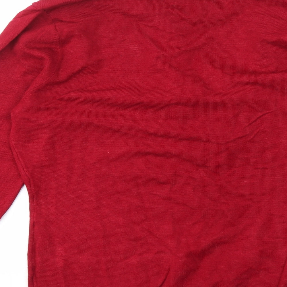 WARDROBE Womens Red Pullover Jumper Size 14