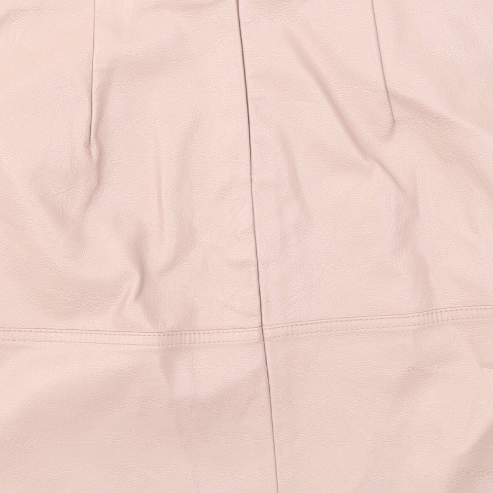 NEW LOOK Womens Pink A-Line Skirt Size 8