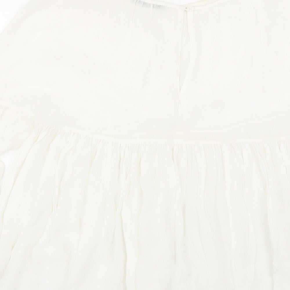 Marks & Spencer Womens White Basic Blouse Size 6
