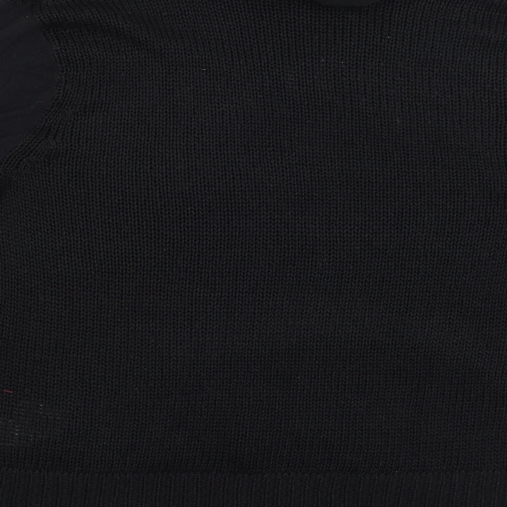 Brandette Womens Black Pullover Jumper Size L