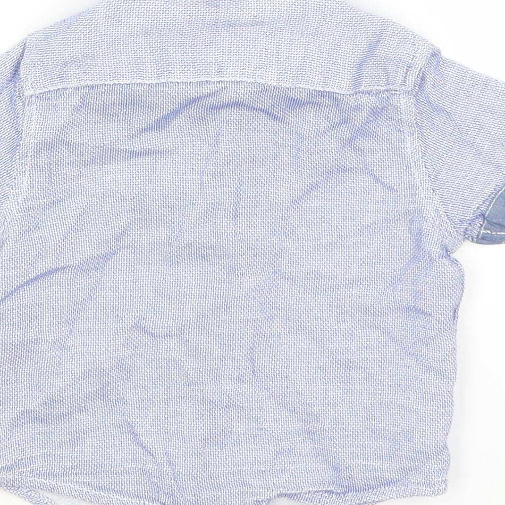 Matalan Baby Blue Basic Button-Up Size 6-9 Months