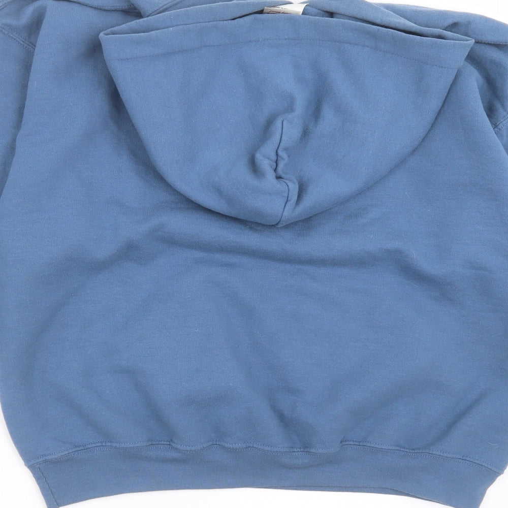 Gildan Womens Blue Pullover Hoodie Size M - candy wrapper