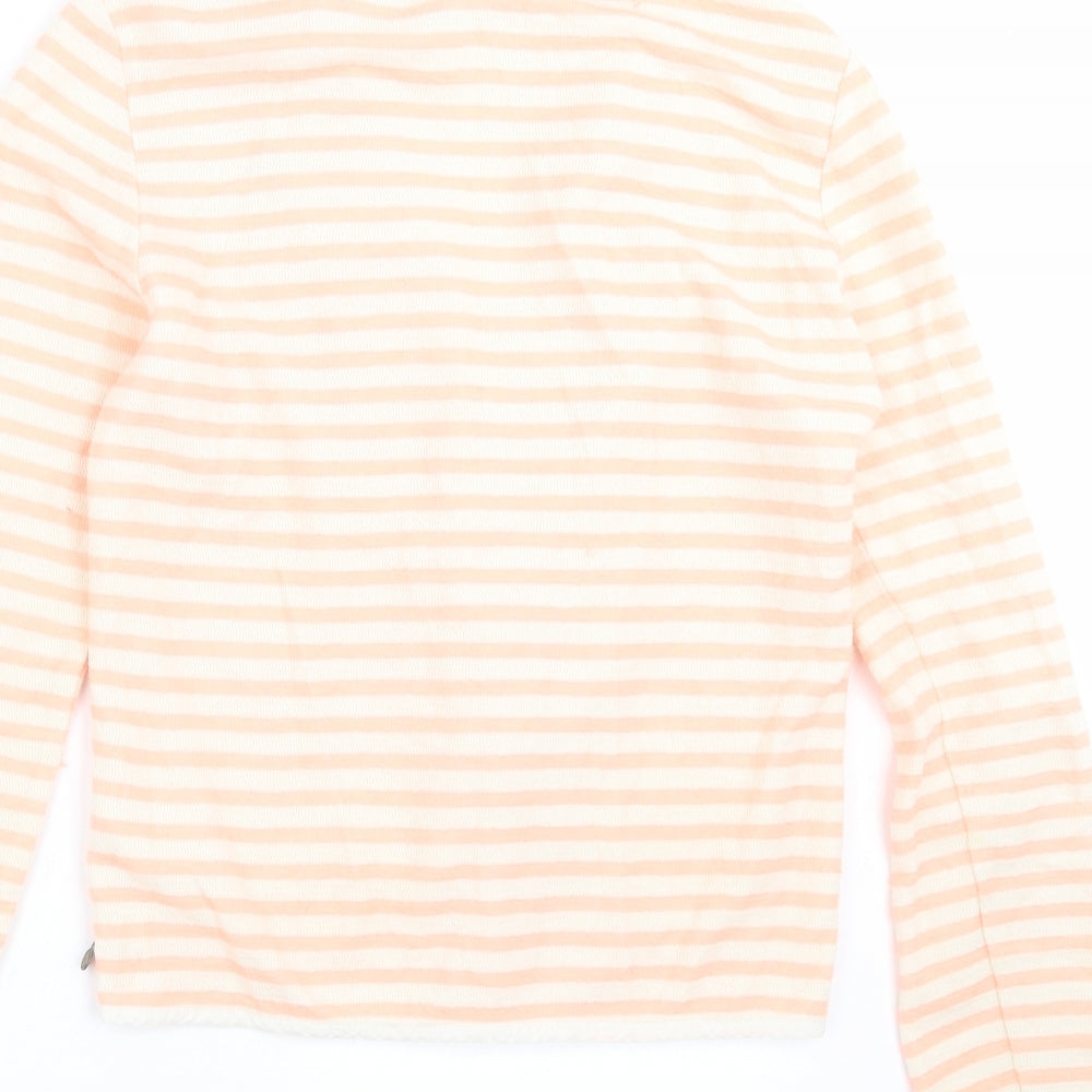 Maison Scotch Womens Beige Striped Cardigan Jumper Size M