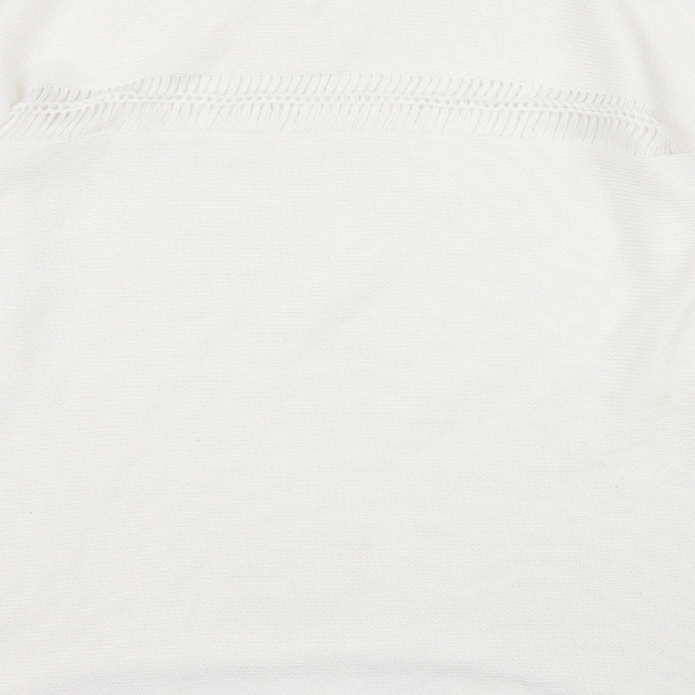 Eight Womens White Pullover Jumper Size M