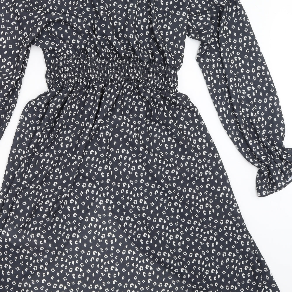 Boohoo Womens Black Fit & Flare Size 8