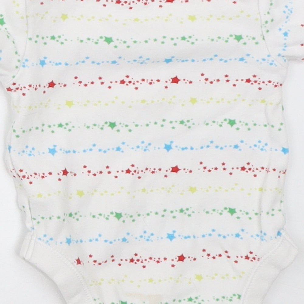 George Baby White Babygrow One-Piece Size 0-3 Months