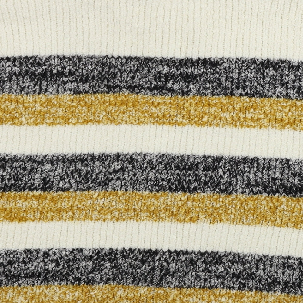 Matalan Womens Beige Striped Pullover Jumper Size L