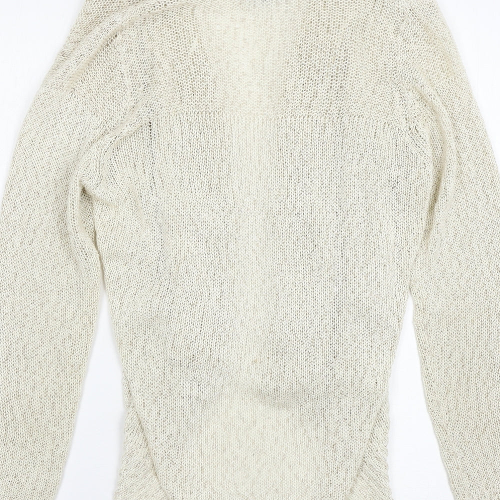 Debenhams Womens Beige Cardigan Jumper Size 14