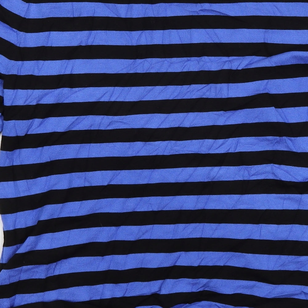 Marella Womens Blue Striped Pullover Jumper Size M