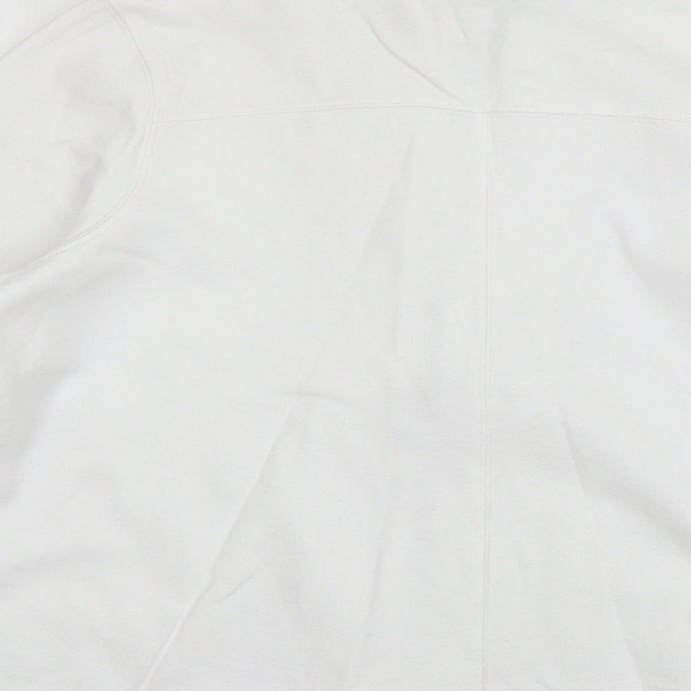 Debenhams Womens White Full Zip Jumper Size 18