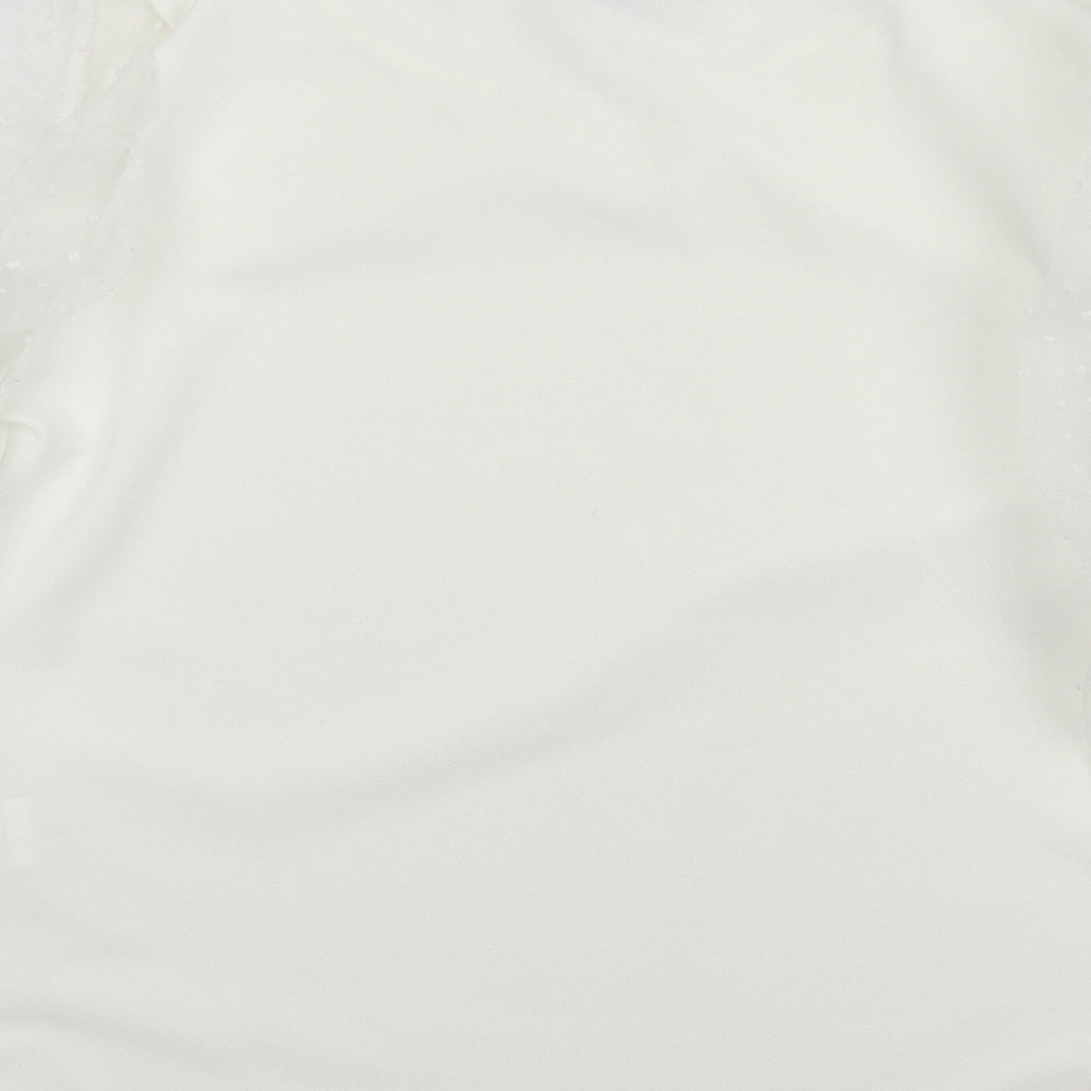 Cameo Rose Womens White Basic Blouse Size L