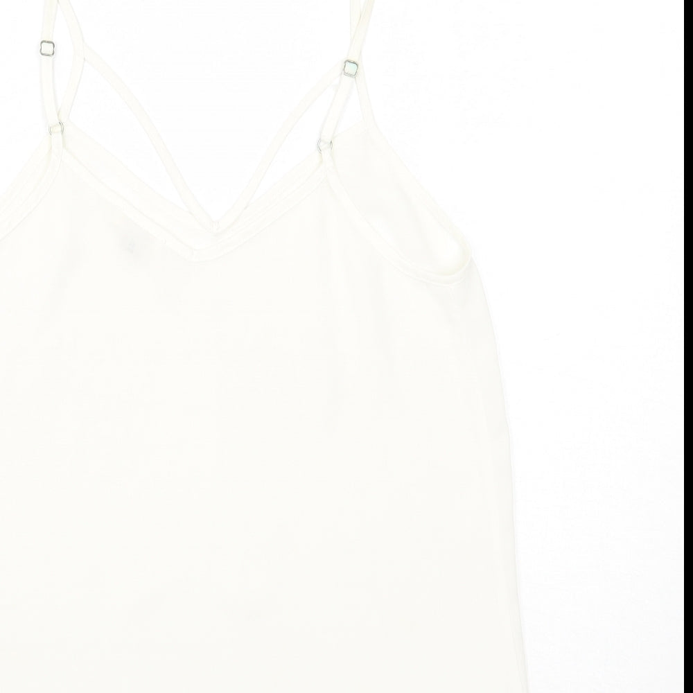 River Island Womens White Basic Tank Size 6