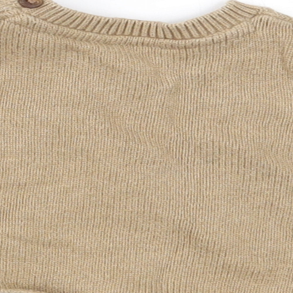 Marks & Spencer Baby Brown Pullover Jumper Size 0-3 Months