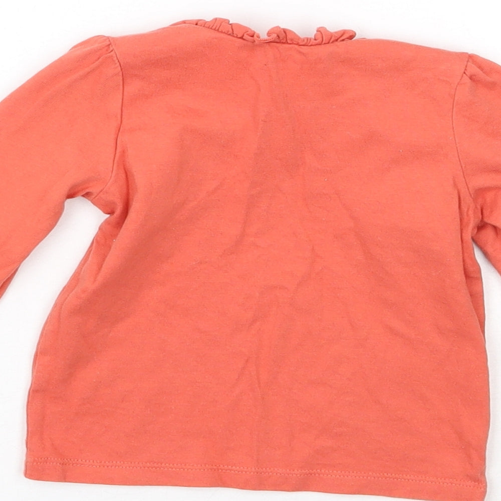 Nutmeg Girls Orange Basic T-Shirt Size 9-12 Months