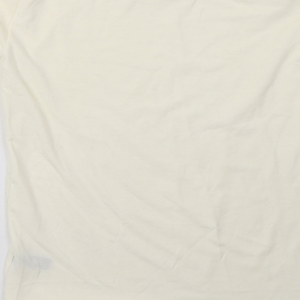 `charnos Womens White Pullover Sweatshirt Size M