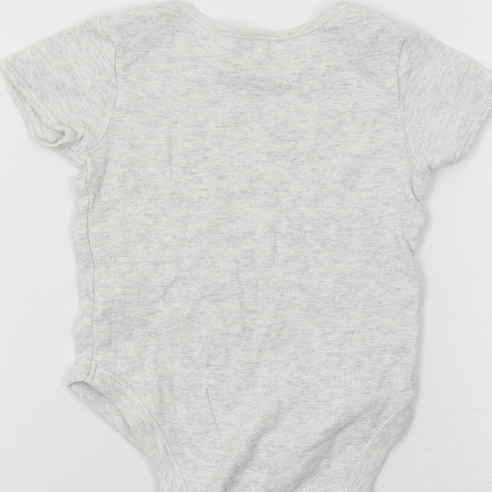 George Baby Grey Romper One-Piece Size 9-12 Months