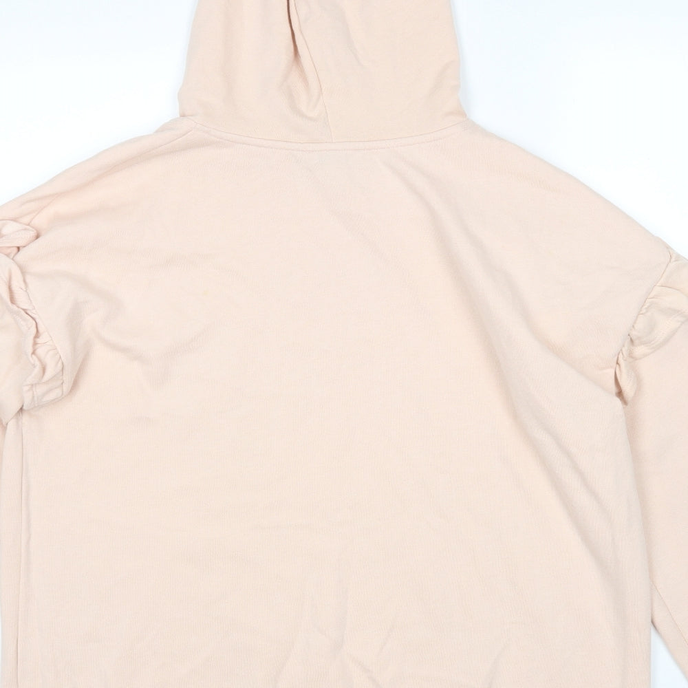 Papaya Womens Pink Pullover Hoodie Size L