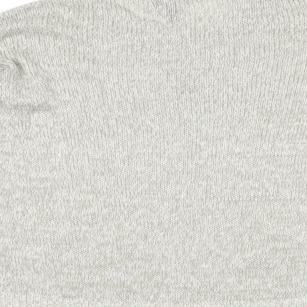New Look Womens Grey Pullover Jumper Size M