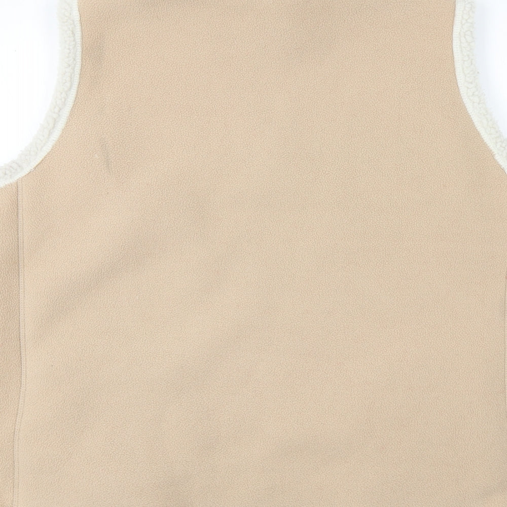 EWM Womens Beige Full Zip Jumper Size L