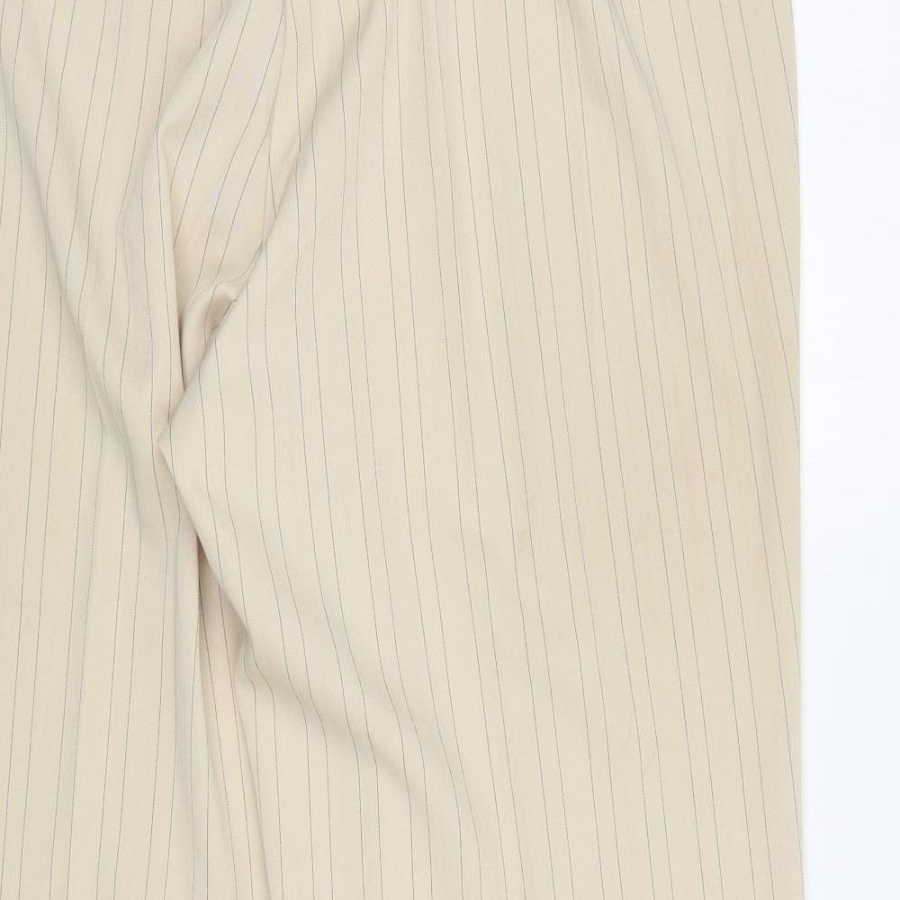 Berkertex Womens Ivory Striped Trousers Size 20 L27 in
