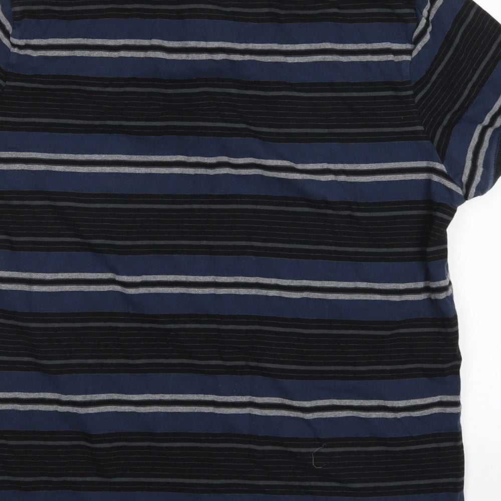 FFP Factory Mens Multicoloured Striped Polo Size XL