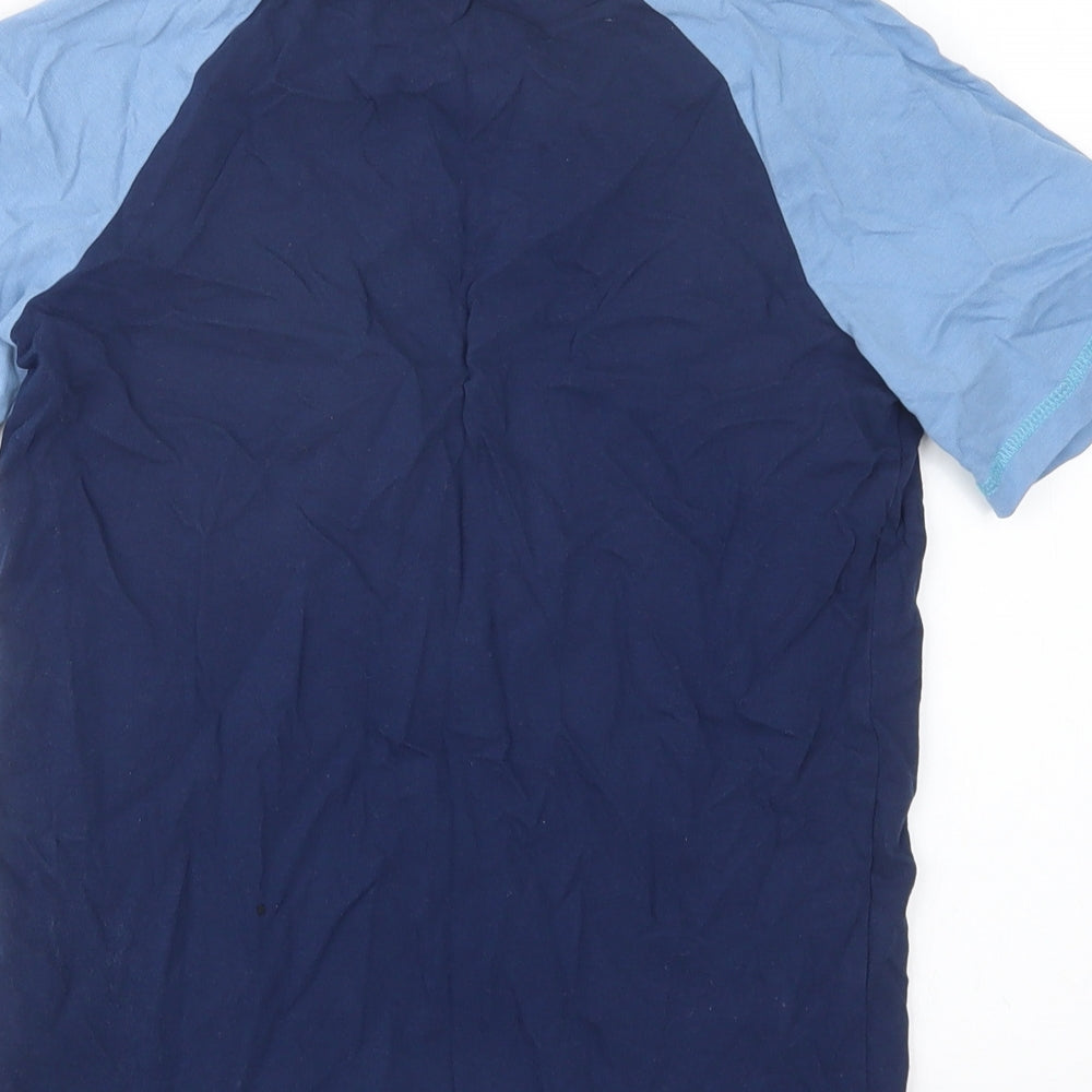 Marks & Spencer Boys Blue Geometric Pyjama Top Size 10-11 Years