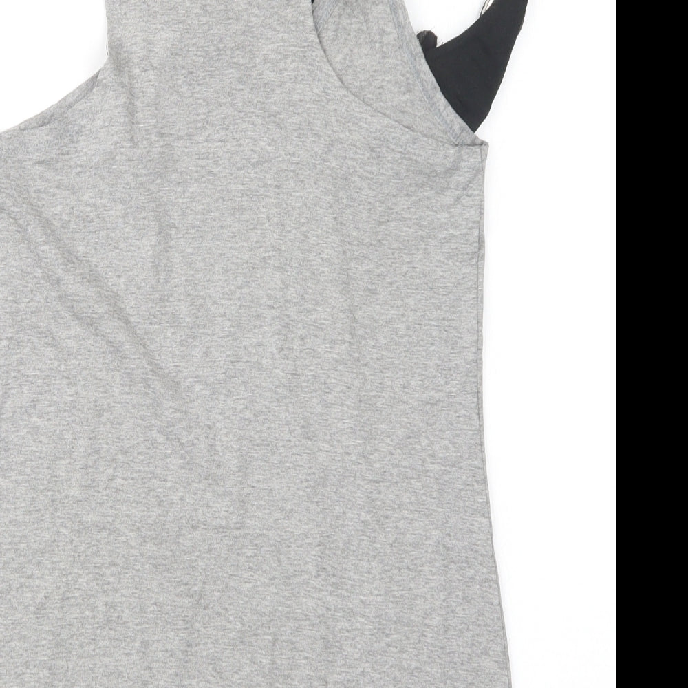 Miso Womens Grey Basic Tank Size 10