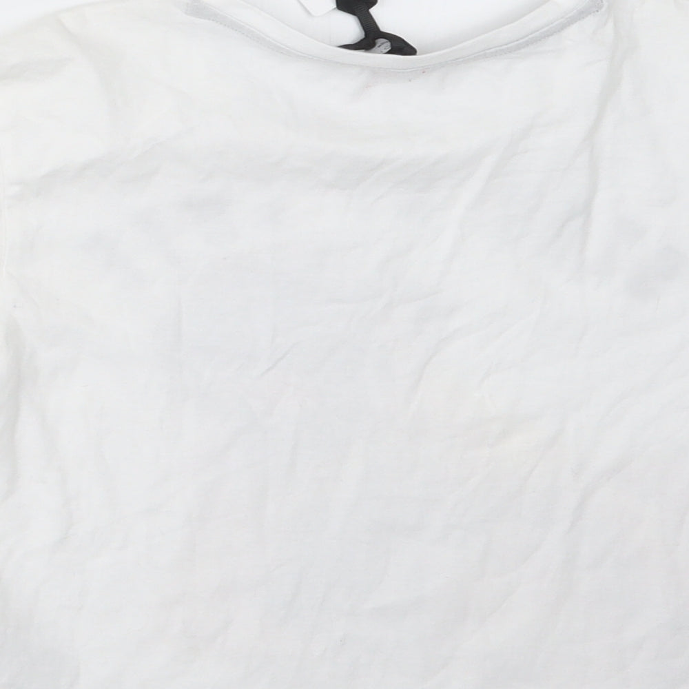 New Look Girls White Geometric Top Pyjama Top Size S