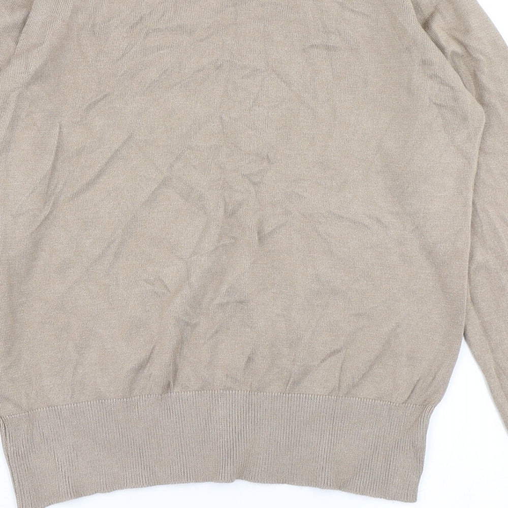 Plum Tree Womens Brown Knit Pullover Jumper Size 14
