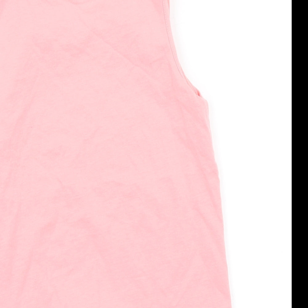 Nutmeg Girls Pink Basic Tank Size 7-8 Years