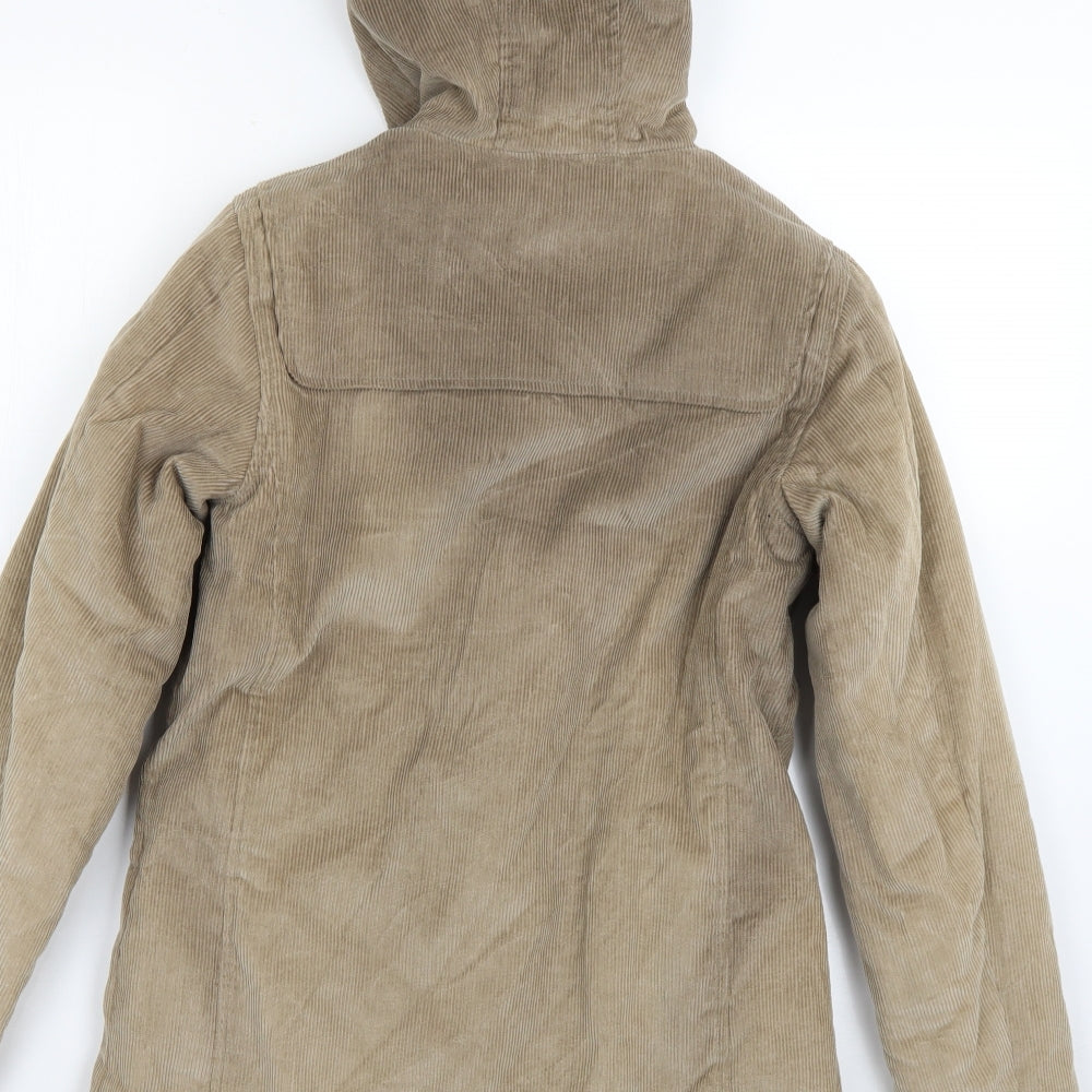 Preworn Womens Beige Overcoat Coat Size 8