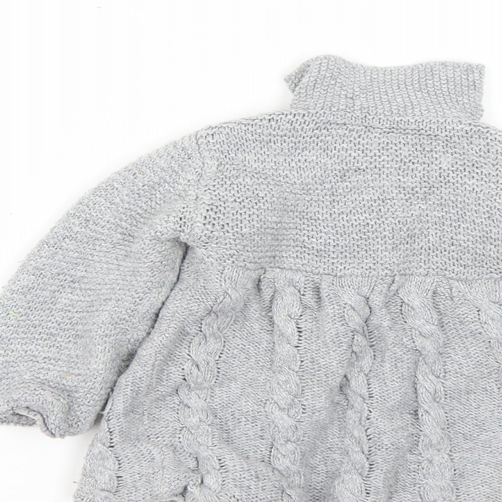 young dimensions Baby Grey Basic Coat Poncho Size 18-24 Months