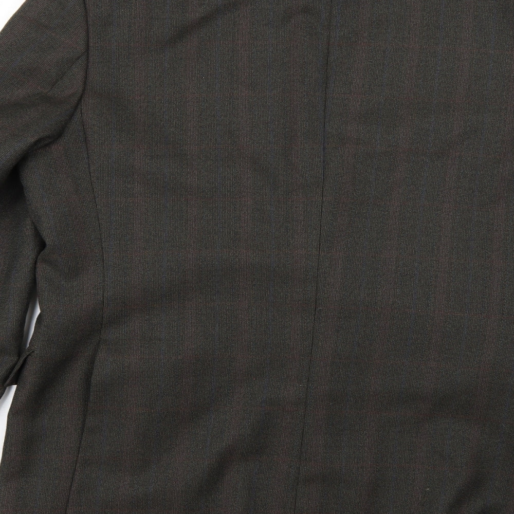 Preworn Mens Green Argyle/Diamond Jacket Blazer
