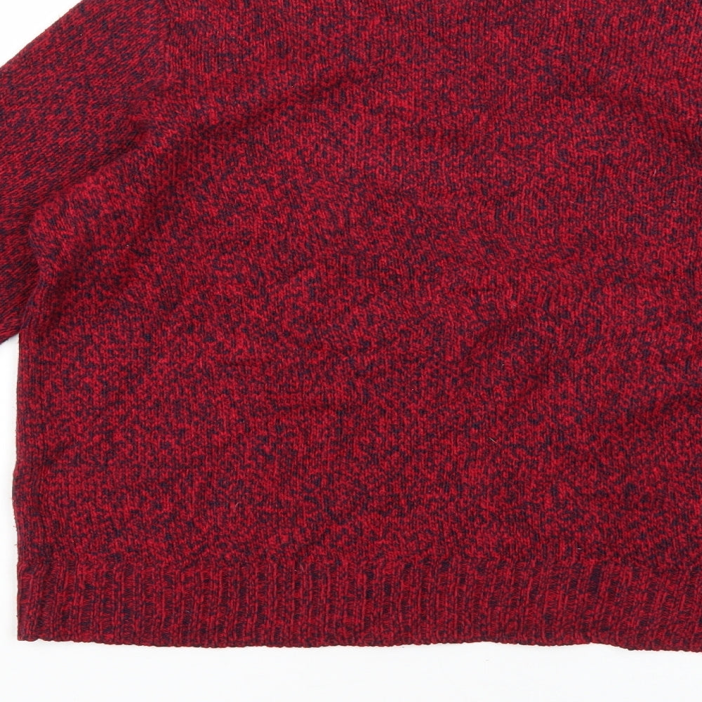 H&M Womens Red Pullover Jumper Size M
