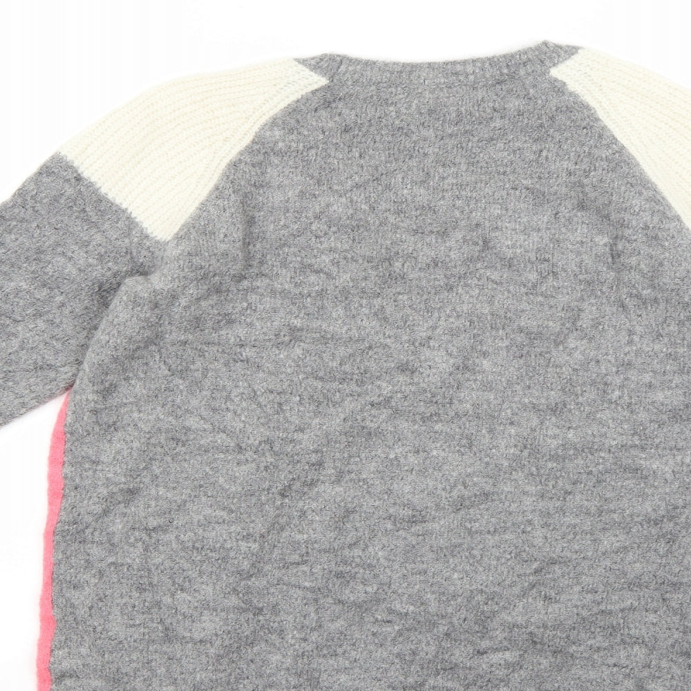Marks & Spencer Womens Multicoloured Geometric Pullover Jumper Size 10
