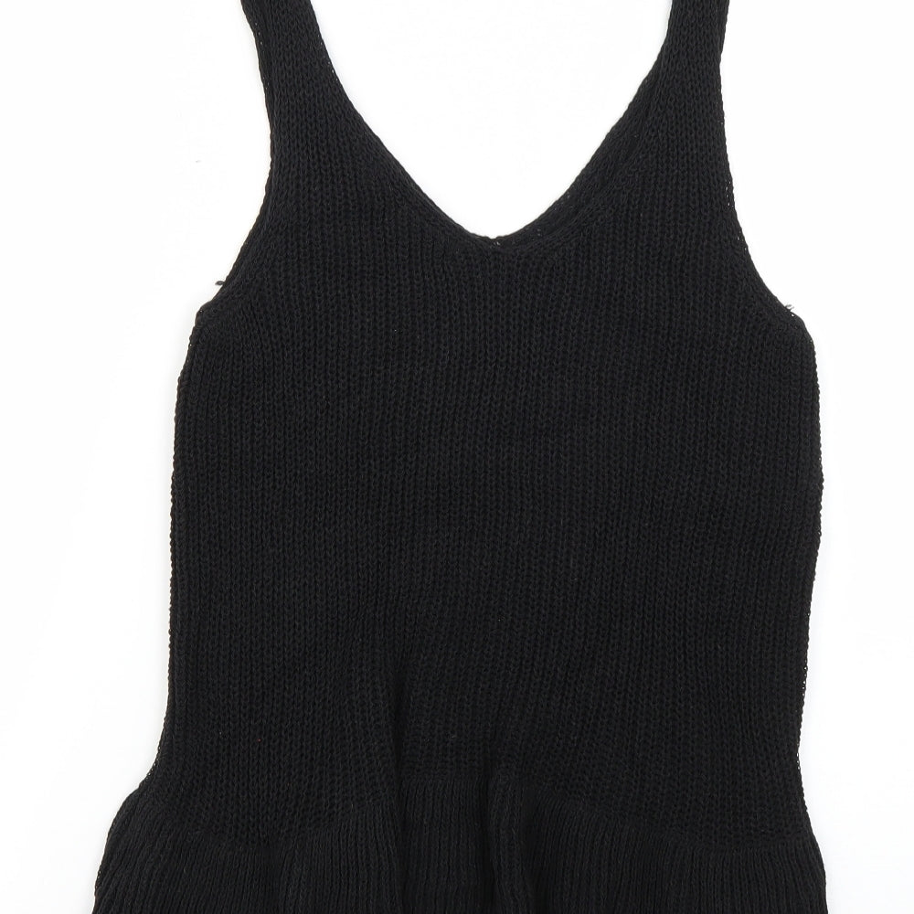 NEXT Womens Black Basic T-Shirt Size 8