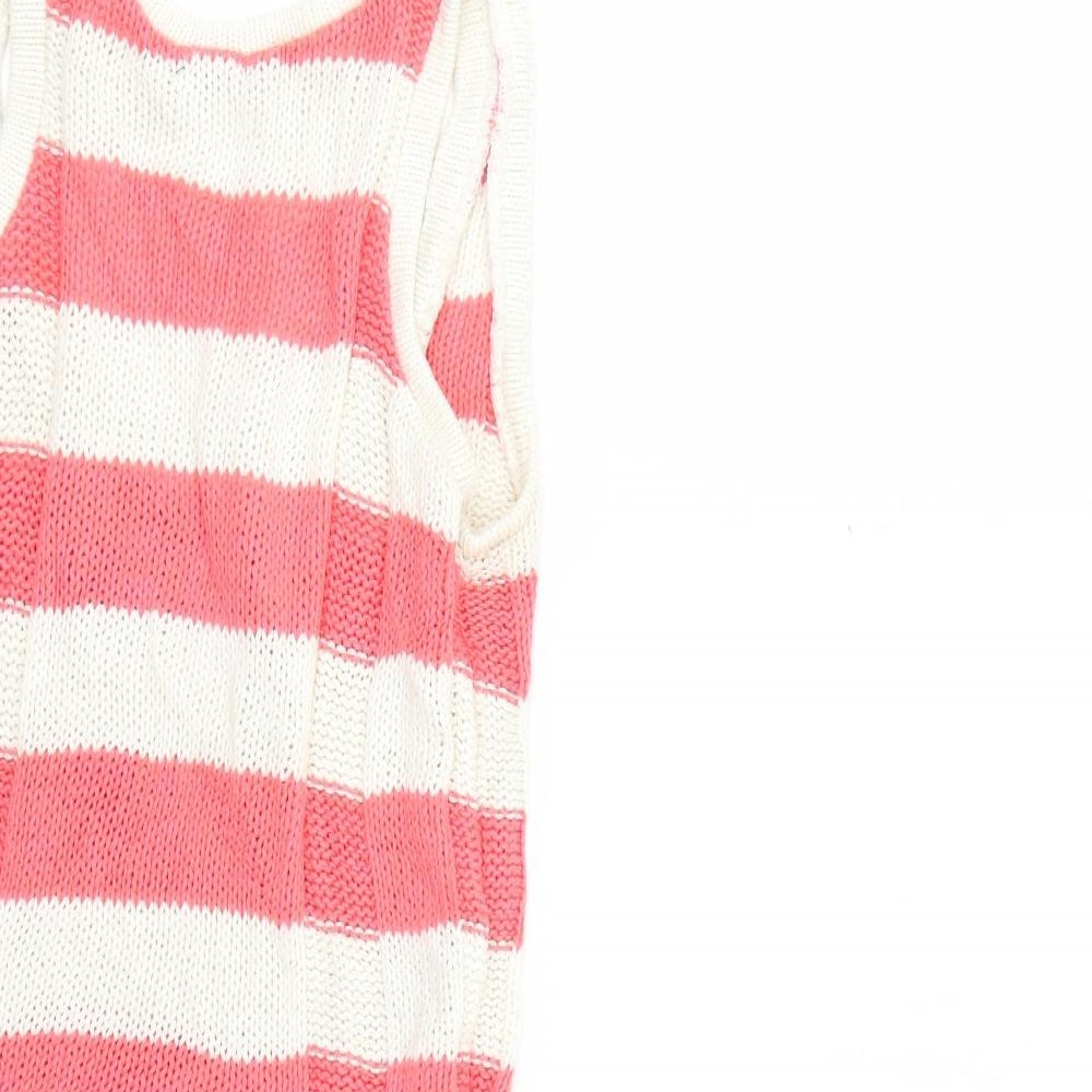 F&F Womens Multicoloured Striped Pullover Jumper Size 8