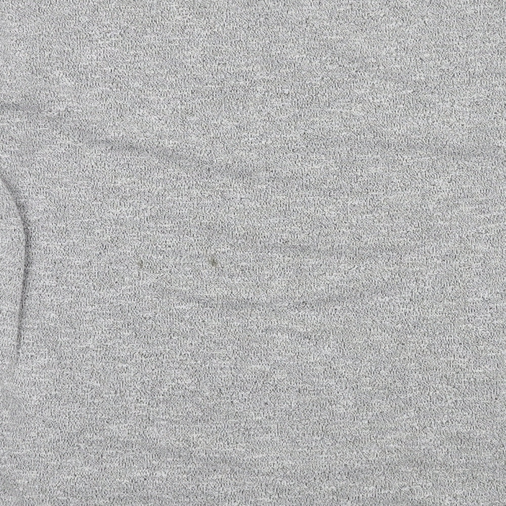 New Look Womens Grey Jersey Pullover Sweatshirt Size 6 - Style
