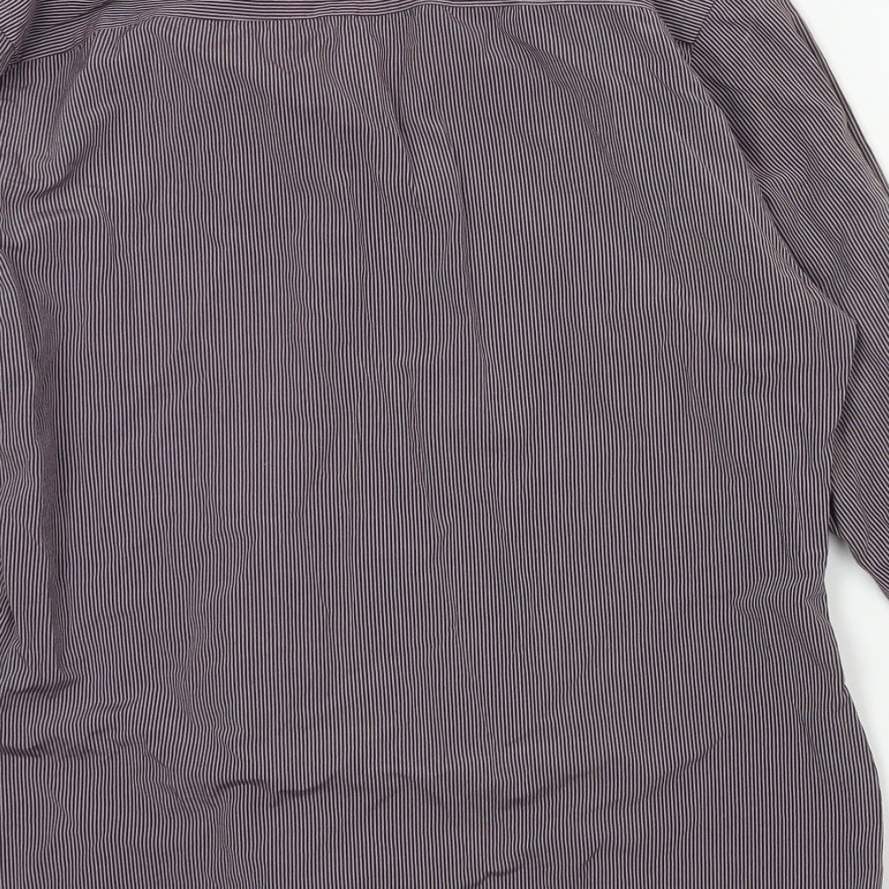 River Island Mens Purple Button-Up Size M