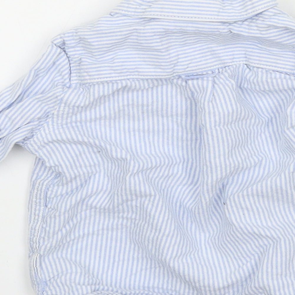 Marks & Spencer Boys Blue Basic Button-Up Size 18-24 Months