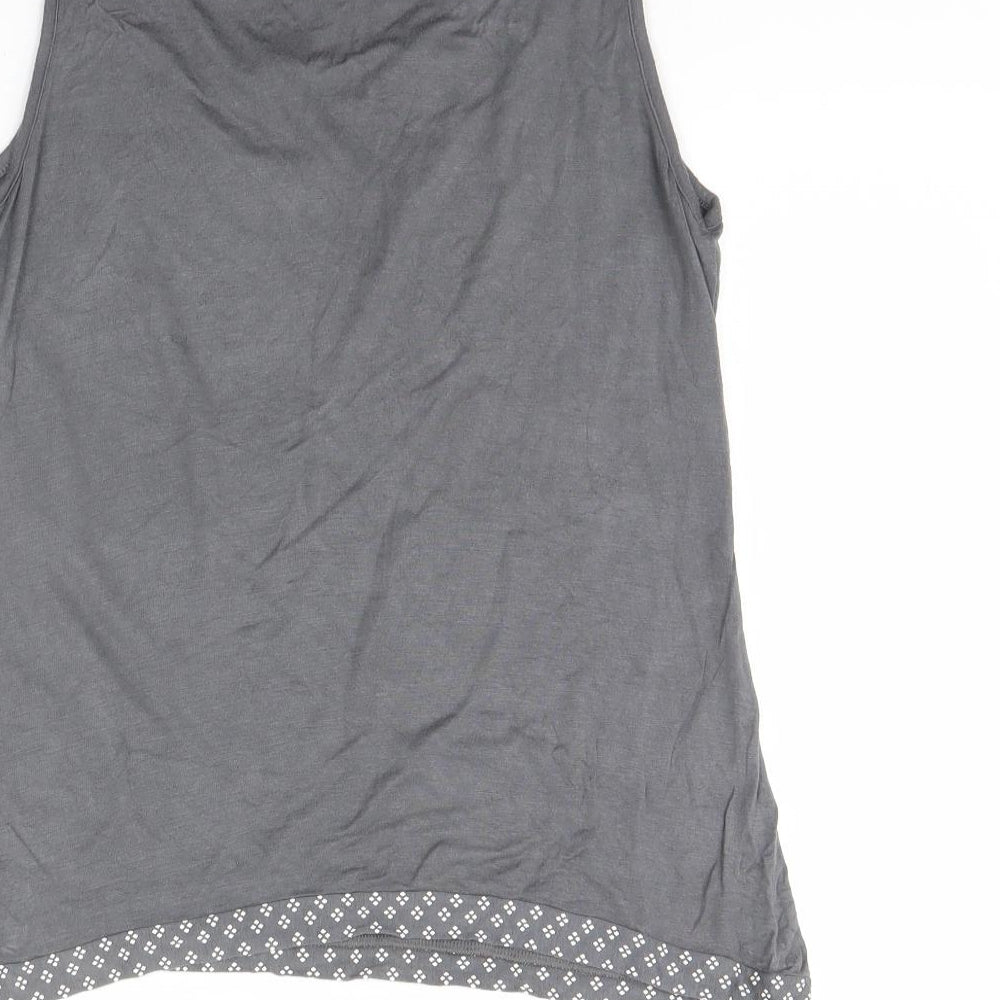 Be yours Womens Grey Basic Tank Size 14