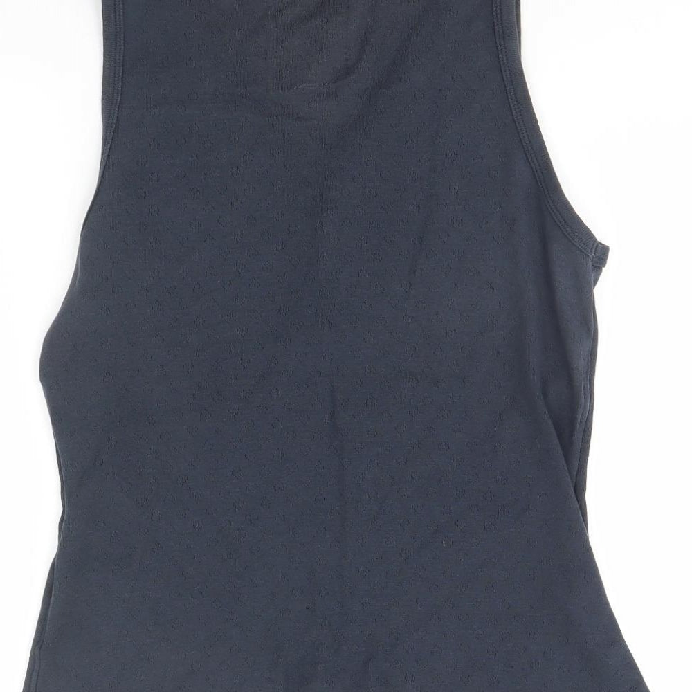 MNY Womens Blue Basic Tank Size L