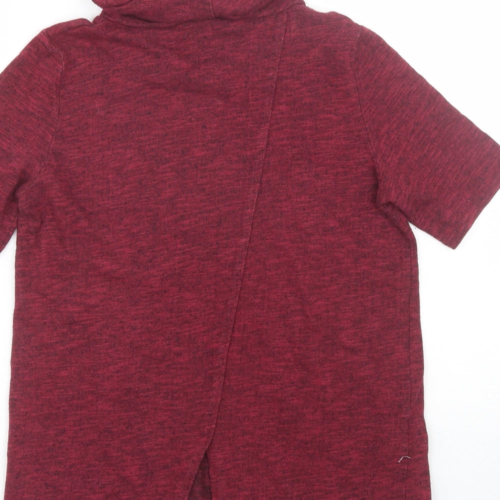 Miss Selfridge Womens Red Basic T-Shirt Size 8